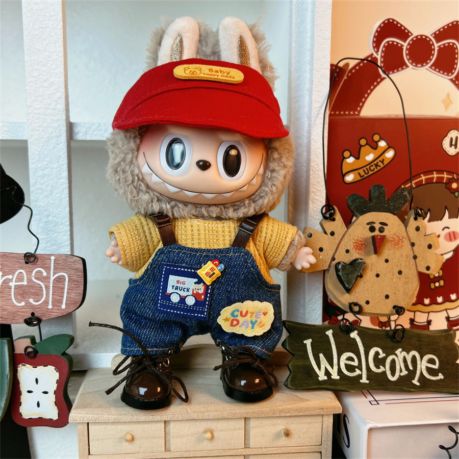 Ropa para Labubu de 17cm – Estilo Urban, Kawaii, Retro, Cosplay, preppy coreano y Más (Muñeca no incluida)