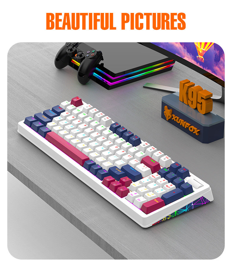 Teclado Mecánico Inalámbrico K95: Bluetooth, Hot-Swap para Juegos