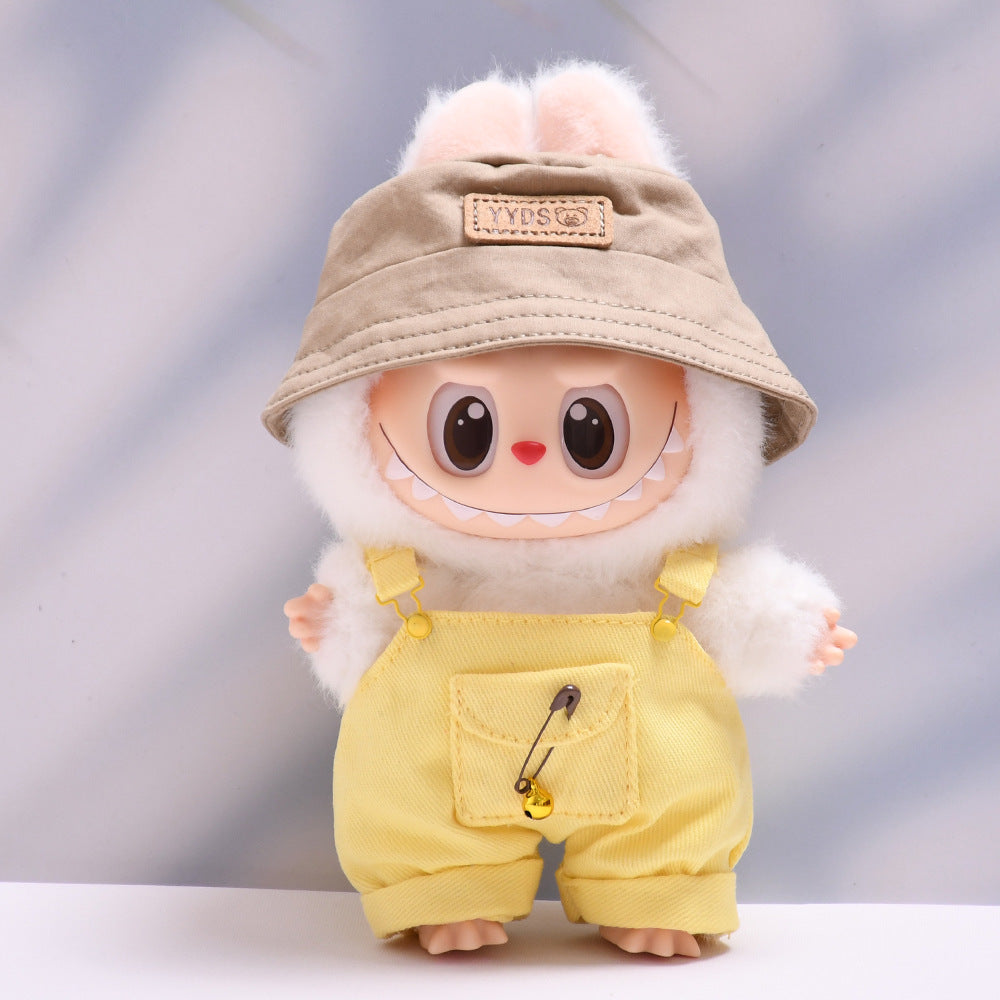 Set de Peto Multicolor con Bolsillos Labubu: Compatible con Labubu, Set de Ropa y Accesorios para Muñecas de 17cm, Complementos para Labubu (Muñeca no incluida)