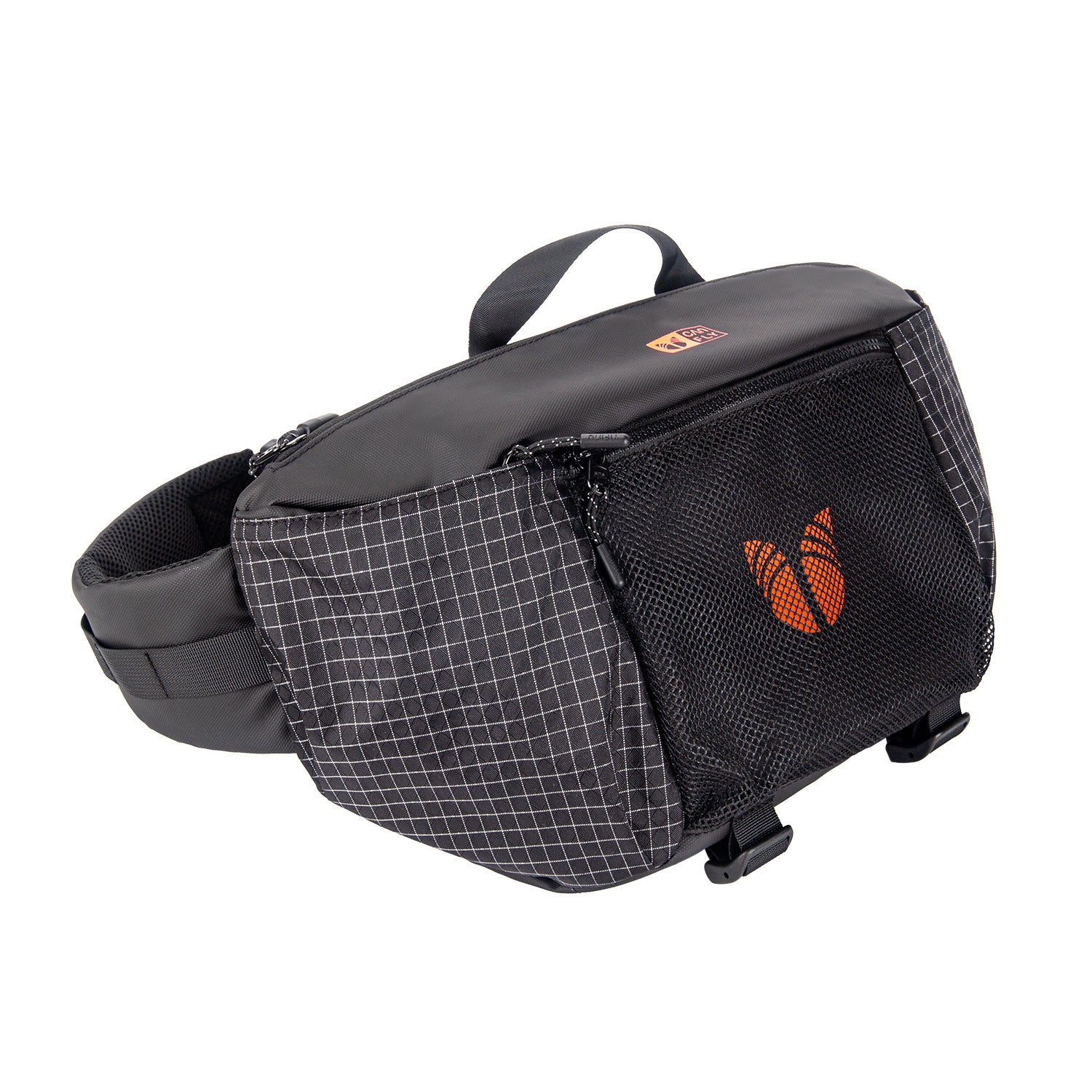 Riñonera multifuncional para hombre con gran capacidad y diseño táctico para actividades al aire libre.