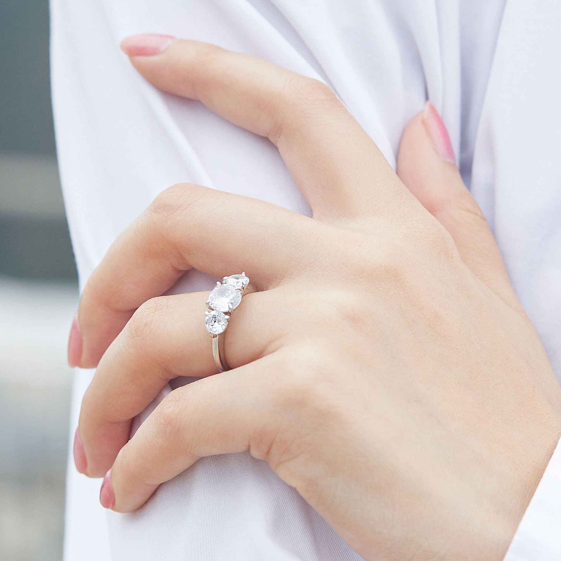 Anillo de Promesa en Plata 925 para Mujer – Circonitas Estilo Diamante