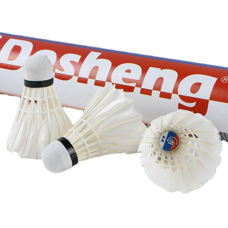 Volantes de bádminton para entrenamiento – Plumas de ganso y pato, con base de corcho y fibra