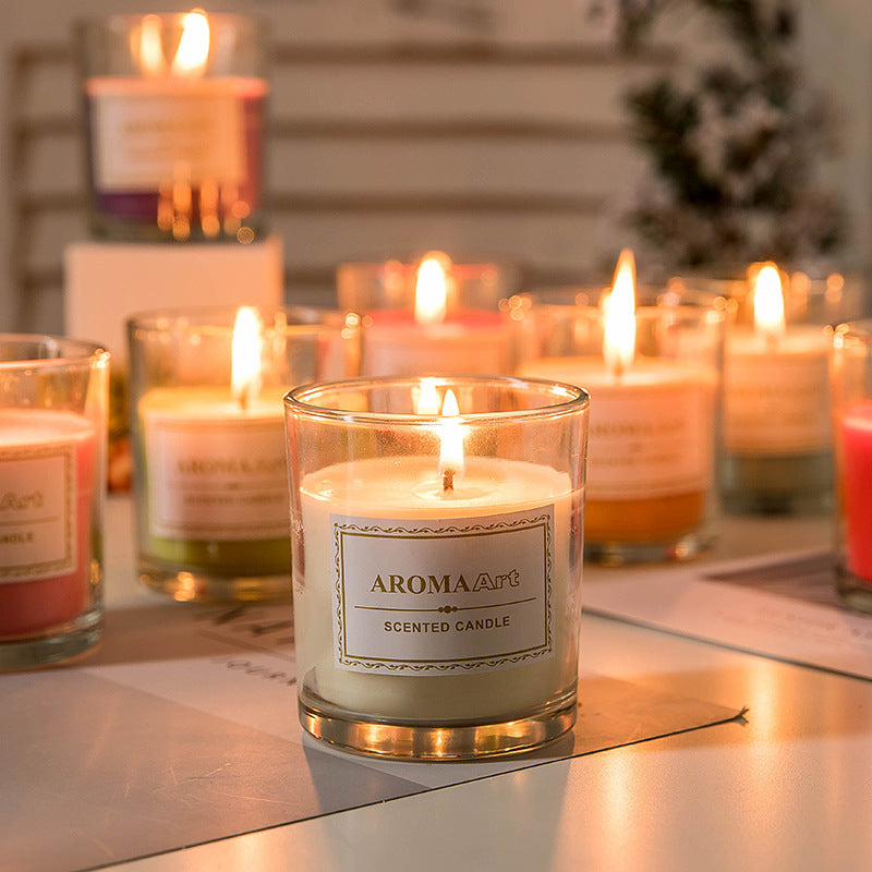 Vela Aromática Decorativa sin Humo: Ambiente Romántico para Cenas y Dormitorio, Fragancia Elegante, Estilo Instagram