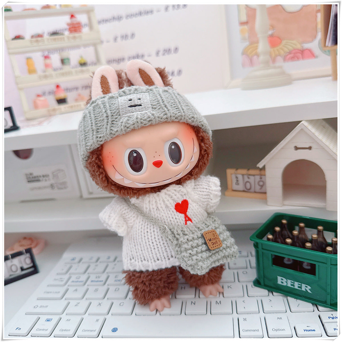 Ropa y accesorios para munecos Labubu, varios diseños divertidos (Muñeca no incluida)