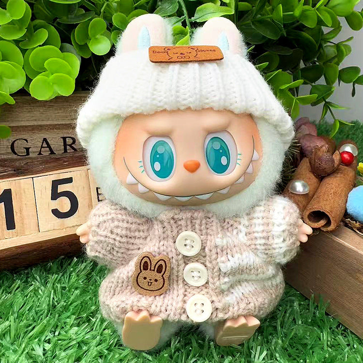 Playeras Streetwear para Muñecos Labubu – Ropa Urbana para Muñecas de 17cm (Muñeca no incluida)