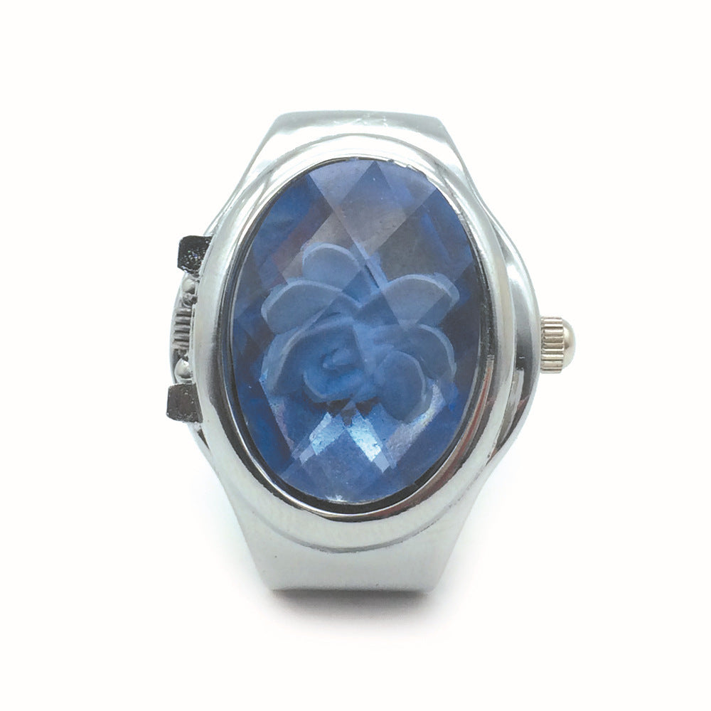 3D Flower Ring Watch: Digital, 5 Colors
