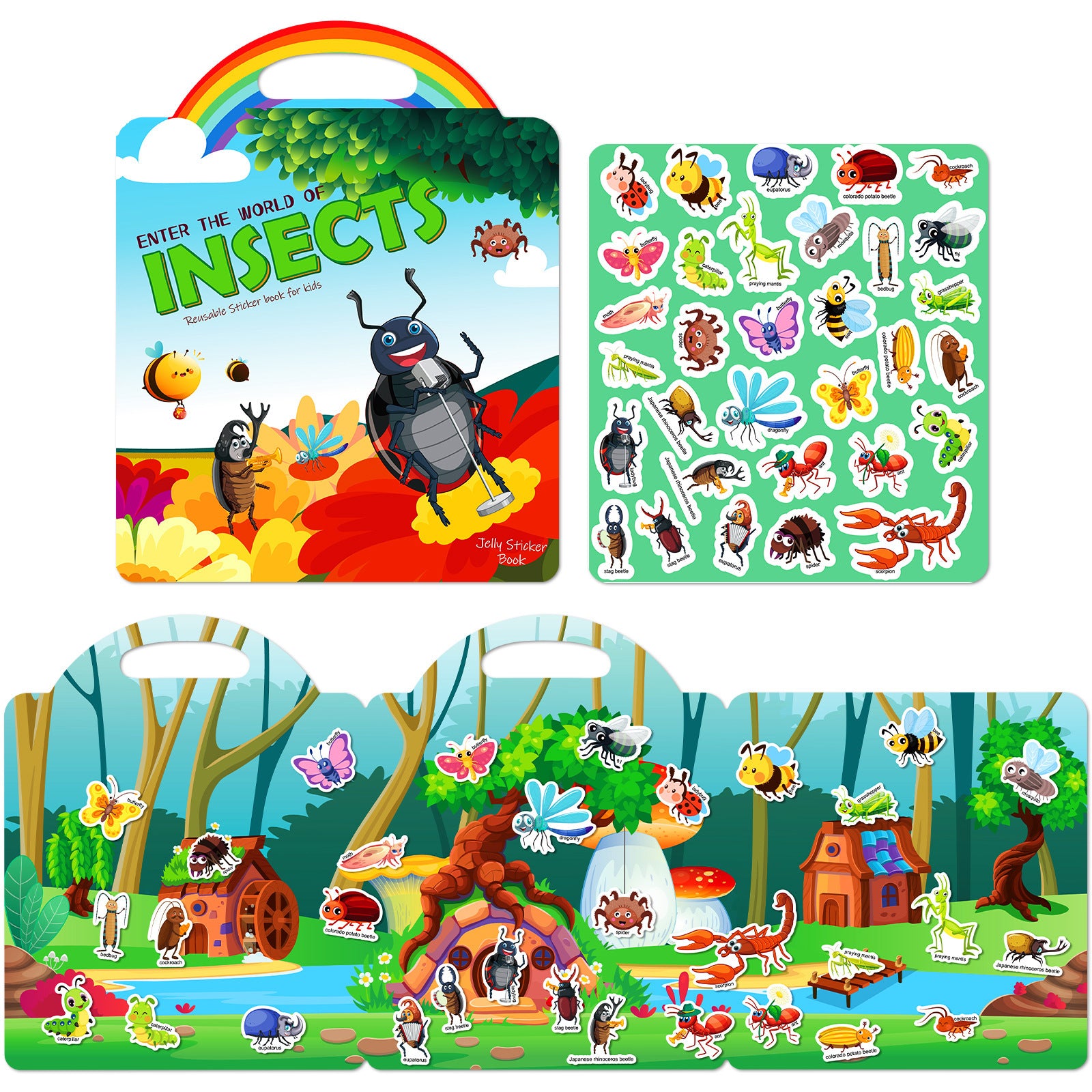 Libros Educativos con Pegatinas para Niños de 3 a 6 Años – Actividades Didácticas