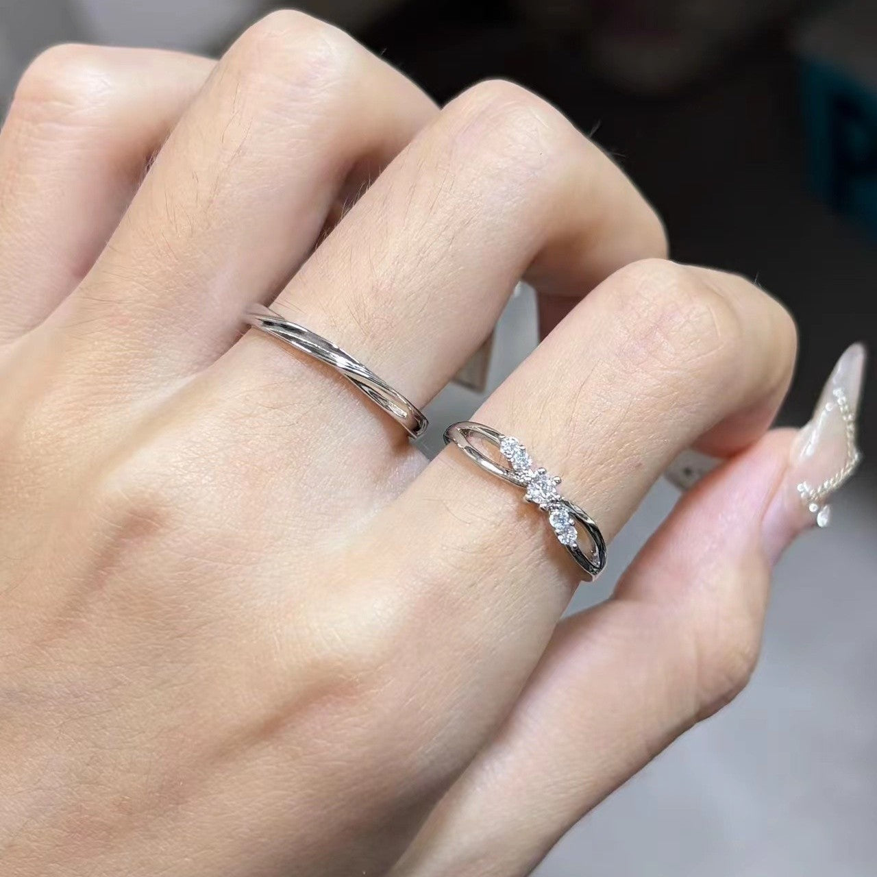 Argollas Ajustables de Matrimonio en Plata 999 para Pareja – Diseño Romántico