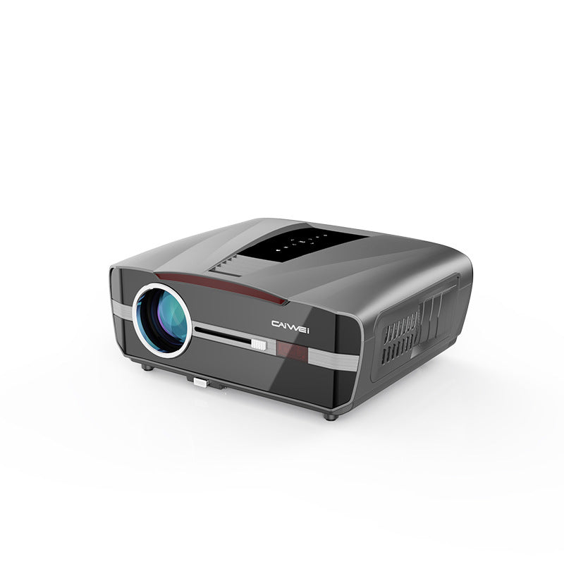 Proyector D7 de cine en casa, alta definición, tamaño mediano, entretenimiento doméstico.