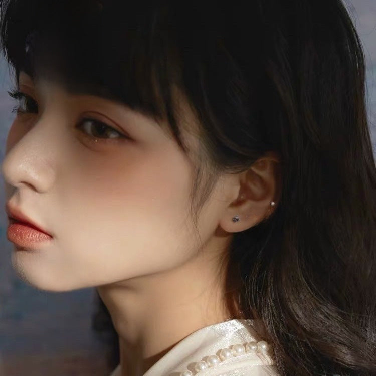 Pendientes Botón Esféricos en Plata Pura S999 – Unisex para Adolescentes