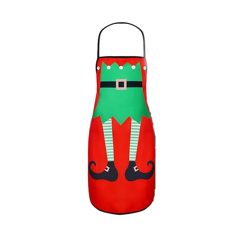 Digital Christmas Print Apron for Kitchen: Oil and Stain Resistant