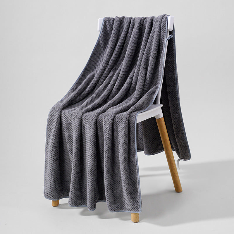 Bath Towel Coral Velvet: Absorbent & Quick-Dry Plush Towel