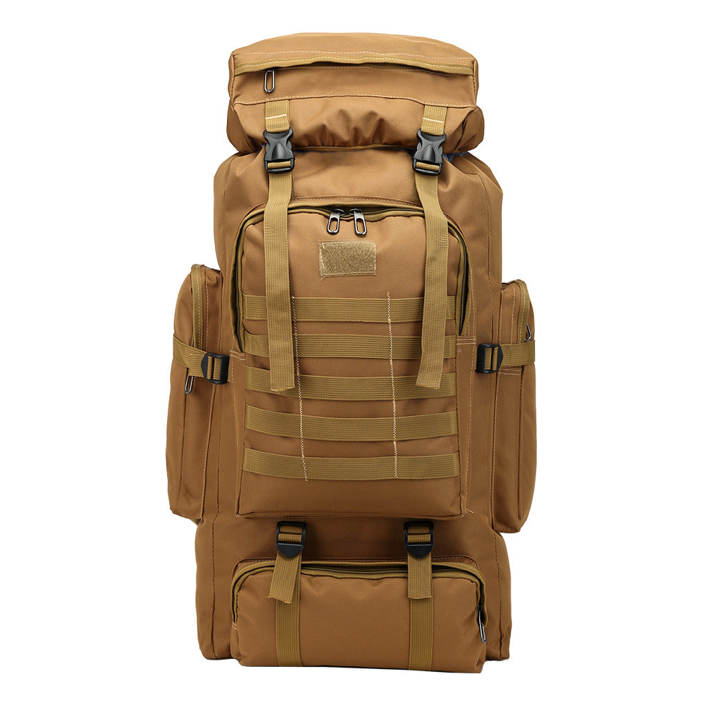 Mochila táctica de 80L: mochila de camping, senderismo y viajes para hombres, camuflaje militar, Oxford