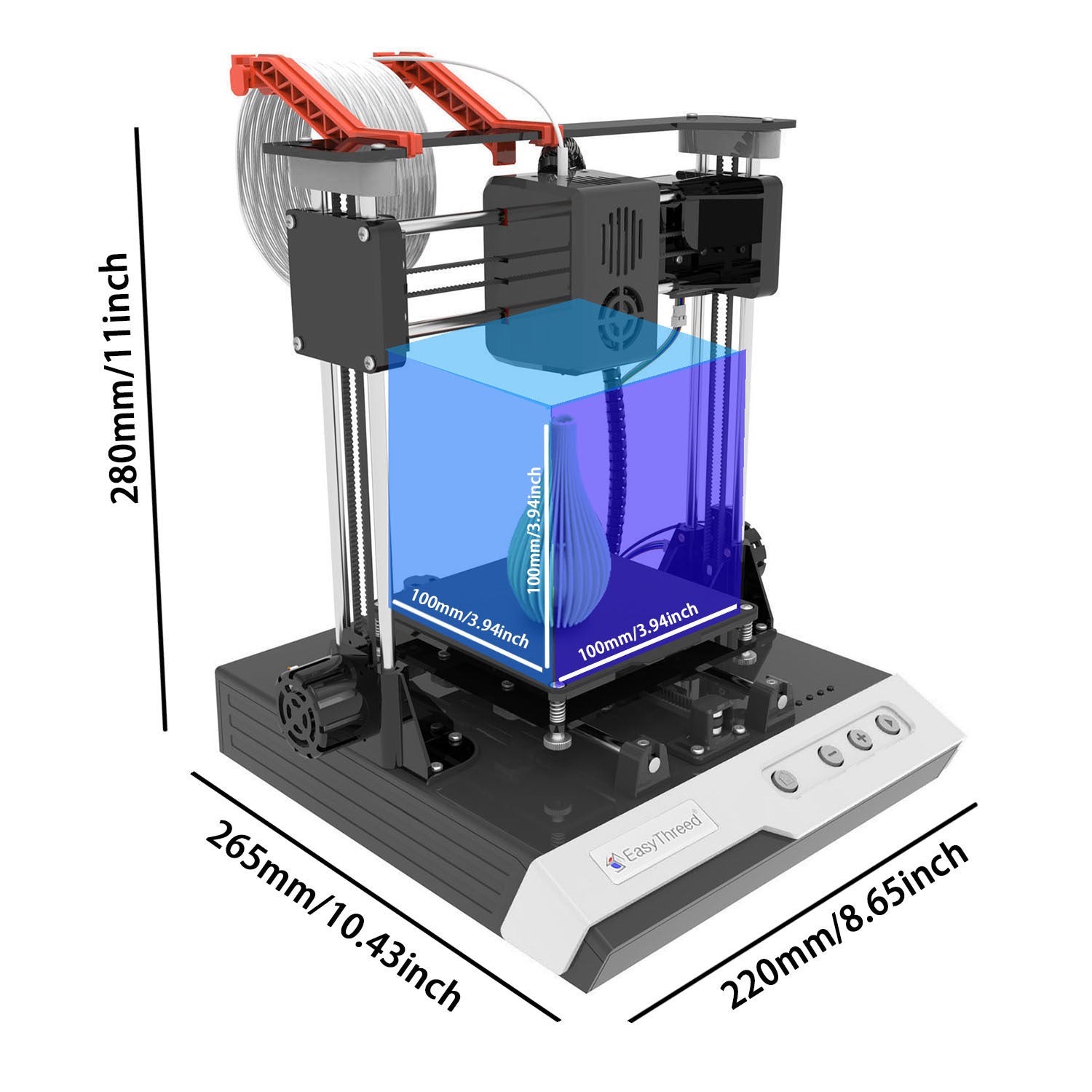 Mini impresora 3D portátil – juguete educativo para niños y principiantes. EasyThreed K1