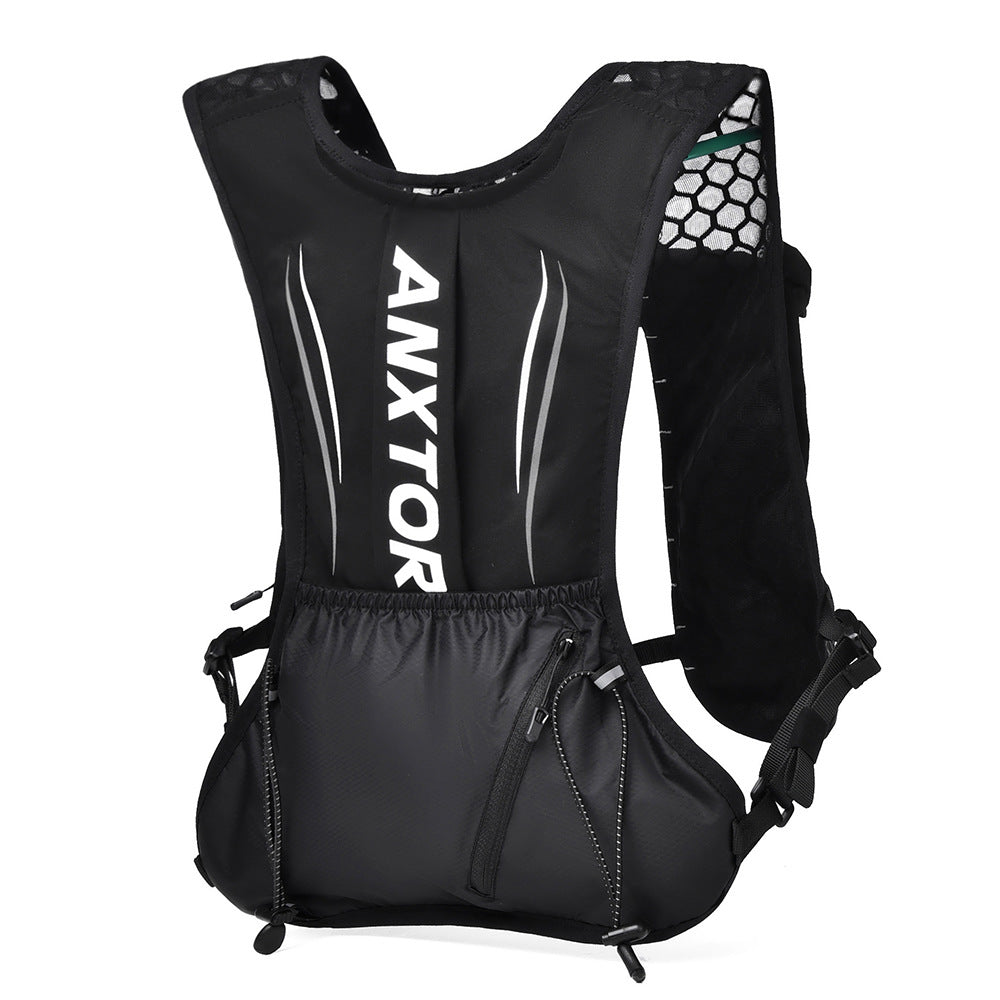 Mochila de Ciclismo y Senderismo: Mochila de 5L con Compartimento para Agua, Ideal para Maratones y Carreras de Aventura