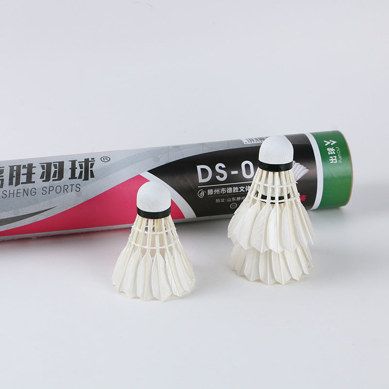 Volantes de bádminton para entrenamiento – Plumas de ganso y pato, con base de corcho y fibra