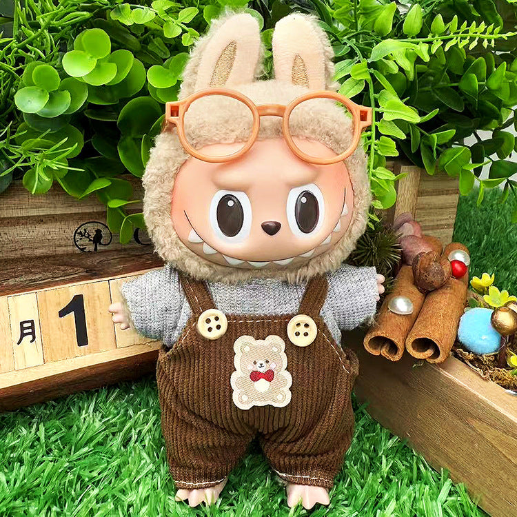 Playeras Streetwear para Muñecos Labubu – Ropa Urbana para Muñecas de 17cm (Muñeca no incluida)