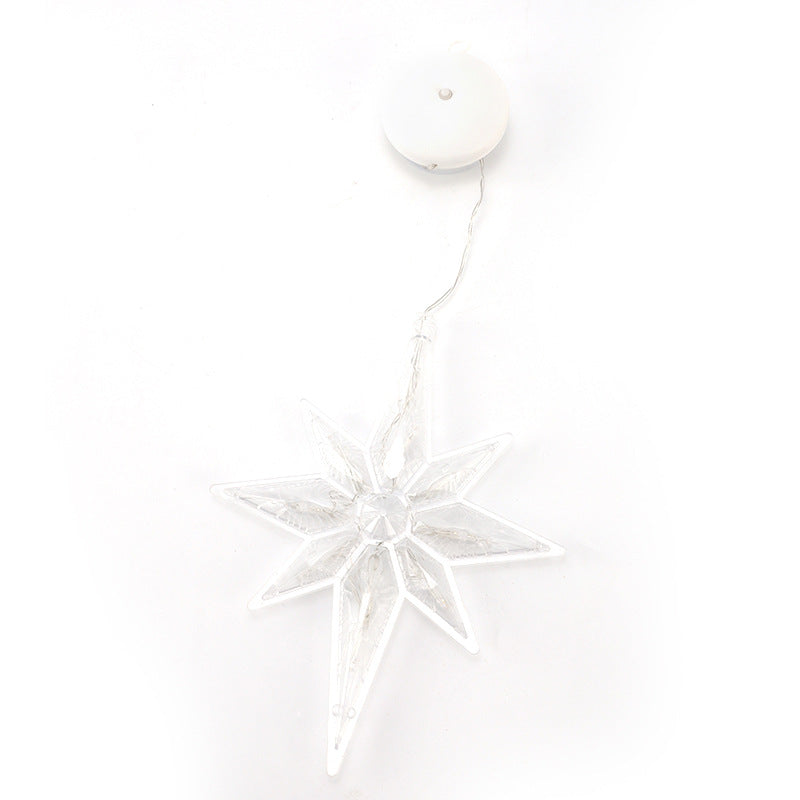 Luces Navideñas con Ventosa para Ventanas: Diseños de Ciervo, Estrellas y Más Figuras