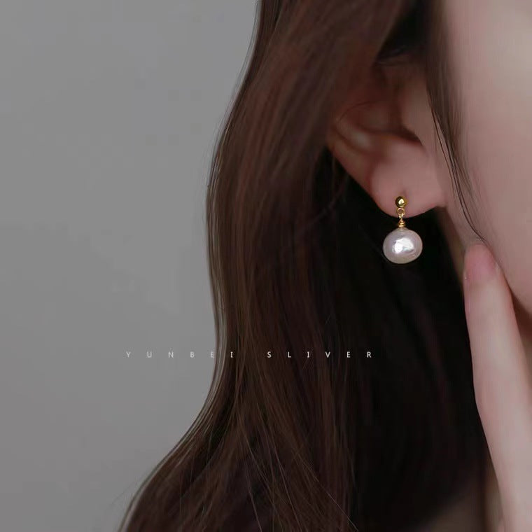 Pendientes con Perlas de Plata 925 – Diseño Discreto Clásico y Elegante