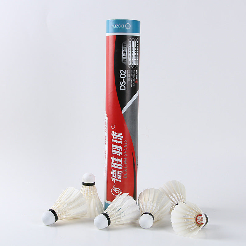 Volantes de bádminton para entrenamiento – Plumas de ganso y pato, con base de corcho y fibra