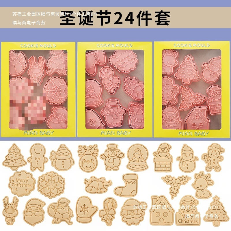 Cortadores de galletas con formas de Navidad