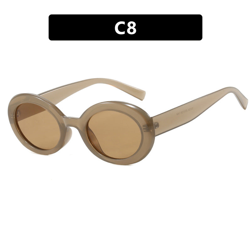 Gafas de Sol Ovaladas Modernas con Protección UV para Mujer