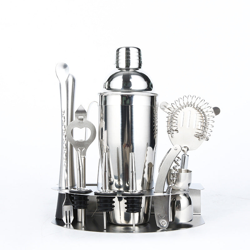 Juego de Coctelera de Acero Inoxidable: Kit Completo de Herramientas de Bar para Mezclar Cócteles