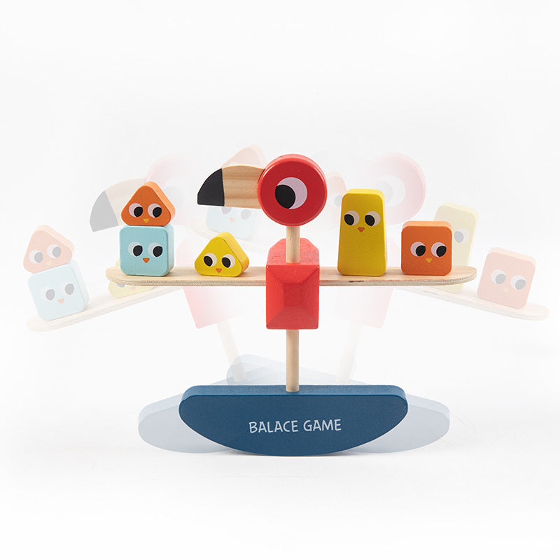 Juego de Equilibrio de flamingo : Bloques Apilables de Madera para Niños