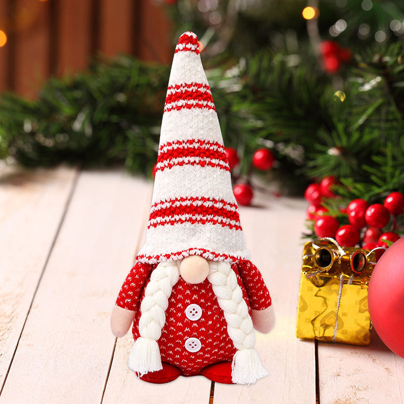Muñecos Navideños Decorativos : Peluches de Duende, Pingüino, Hombre de Galleta, Reno y Nomo