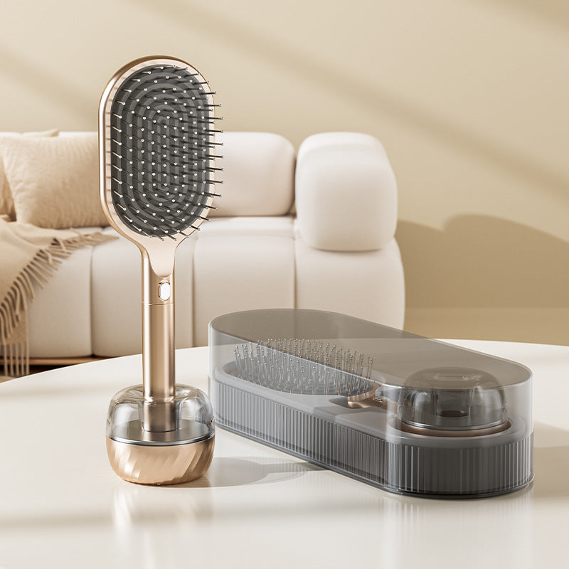 Cepillo Antiestático de Almohadilla de Aire: Masaje con Cerdas de Acero para Cabello Largo, Seco o Húmedo, y Efecto Voluminizador