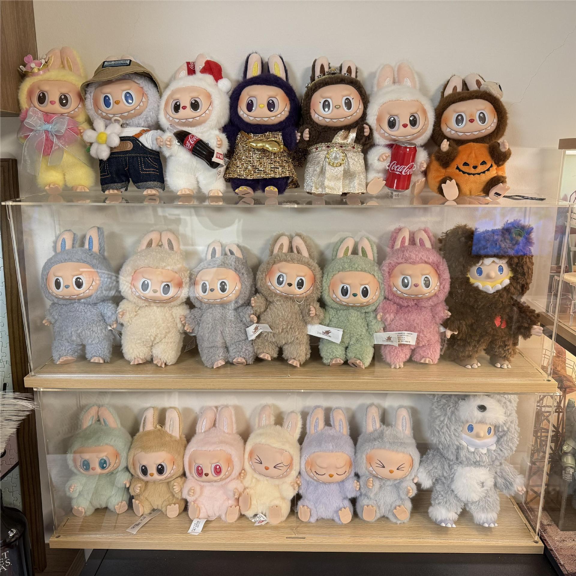 Caja de Exhibición Acrílica para Muñecos Labubu – Almacenamiento y Organización de Coleccionables