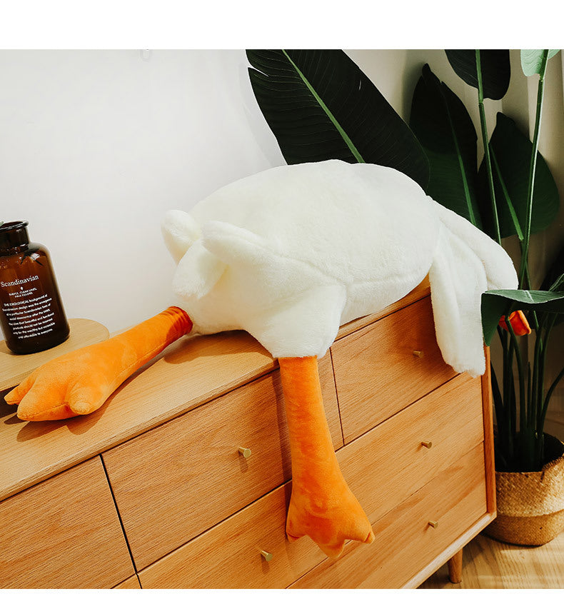 Muñeco de Pato Blanco: Juguete de Peluche, Almohada para Dormir y Regalo para Niños