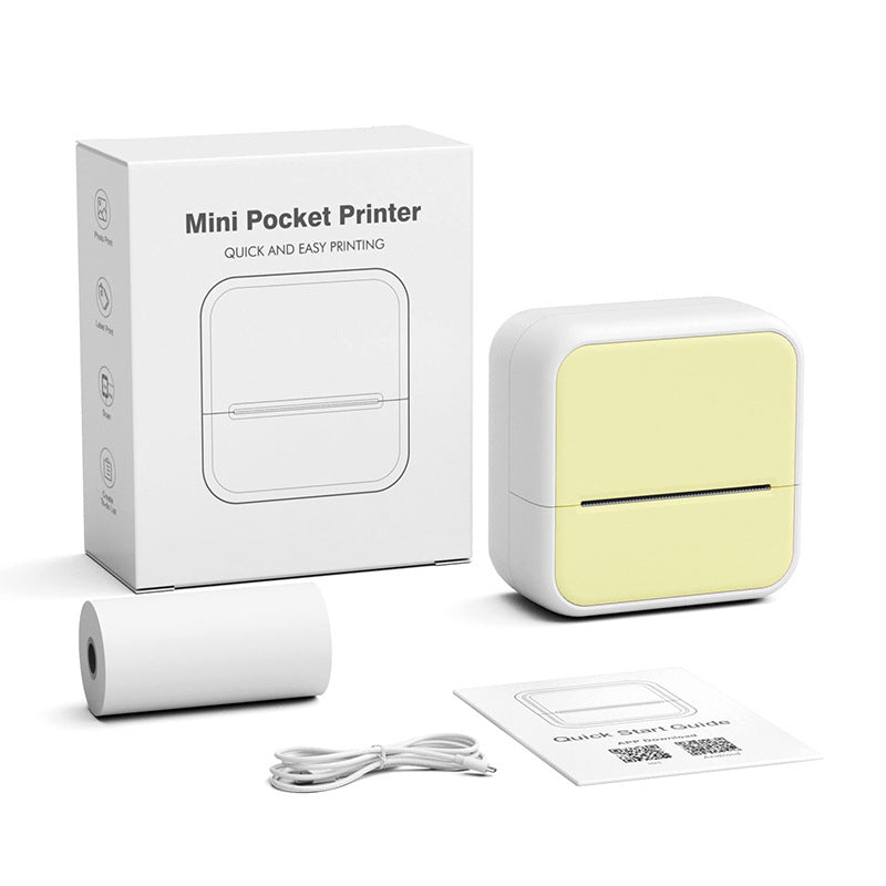 Portable Bluetooth Label Printer: Barcode, Sticky Labels, Commercial & Home Use