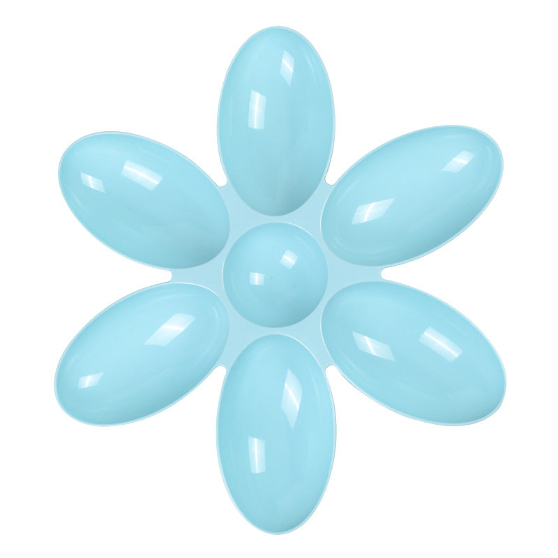 Plato en Forma de Flor para Gatos: Comedero Múltiple con Pétalos para Gatitos y Cachorros