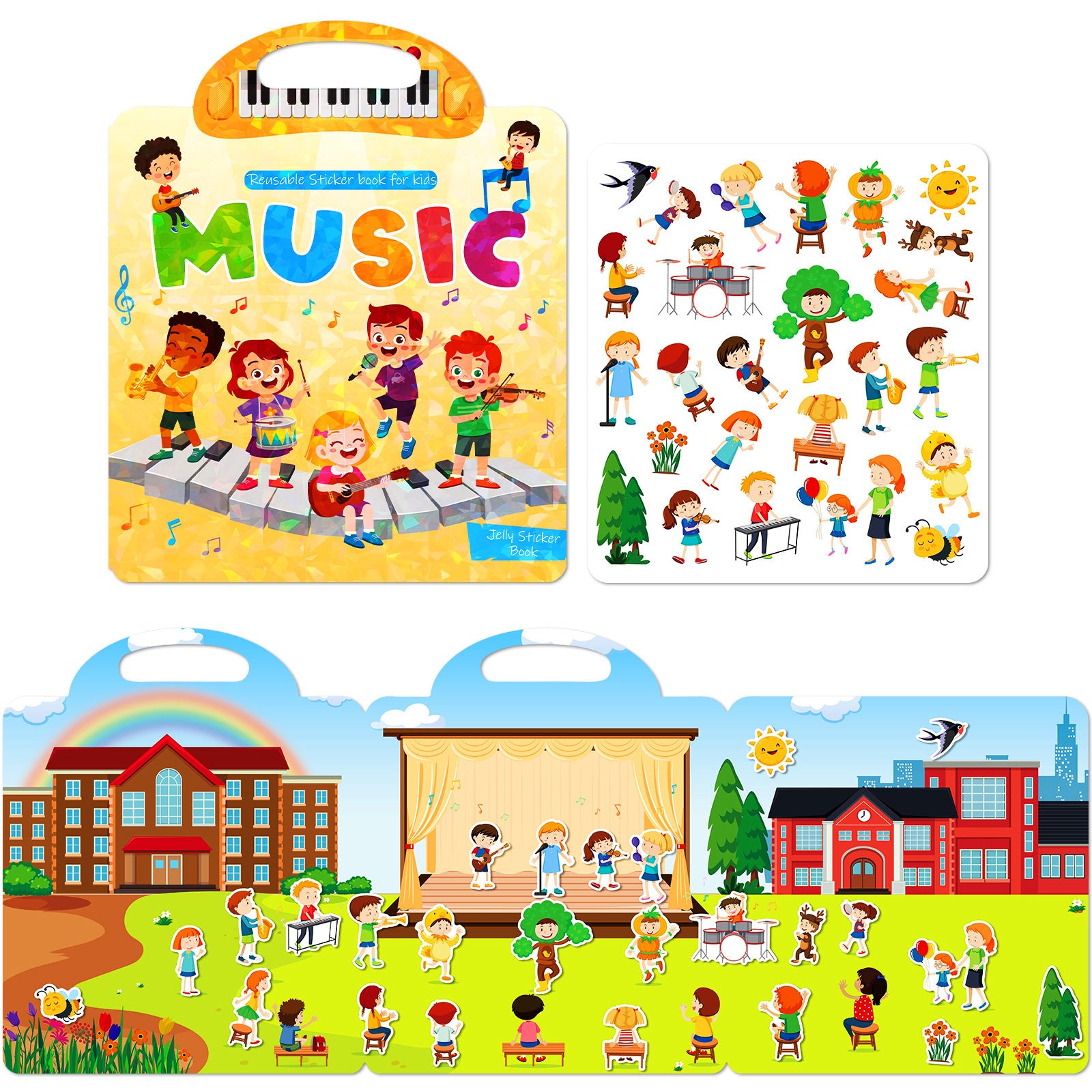 Libros Educativos con Pegatinas para Niños de 3 a 6 Años – Actividades Didácticas