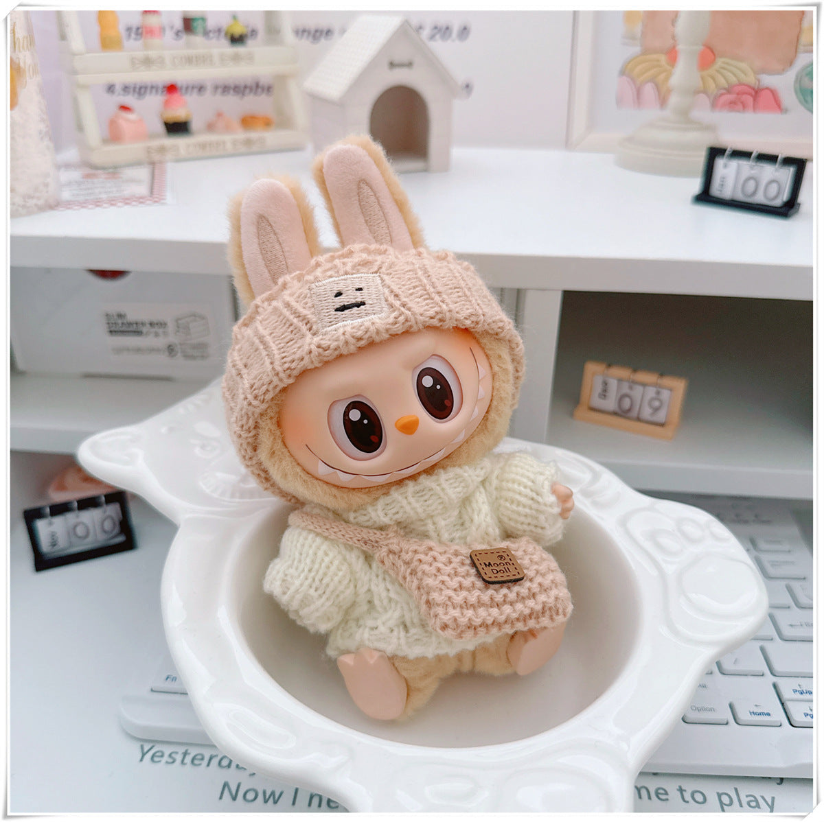 Ropa y accesorios para munecos Labubu, varios diseños divertidos (Muñeca no incluida)