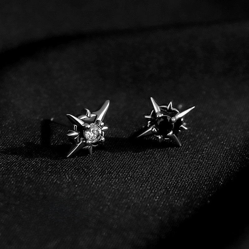 Pendientes Punk en Plata 925 para Hombre – Estilo Rockero e Irreverente