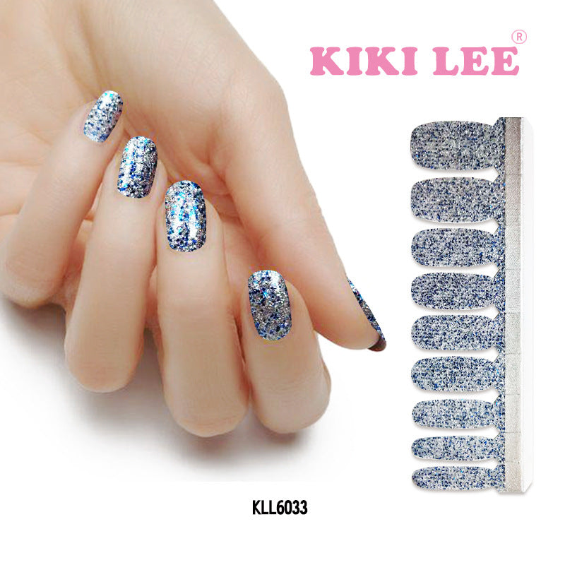 KIKILEE Stickers para Uñas: Pegatinas Completas con Efecto Esmalte y Brillo, Fáciles de Aplicar