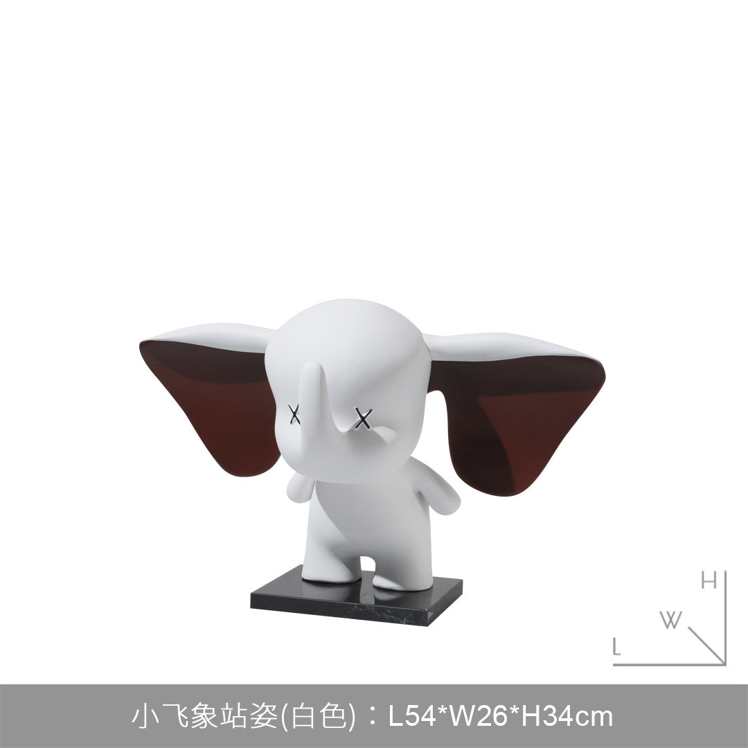Escultura Elefante Organizador de Llaves Dumbo para Decoración Moderna