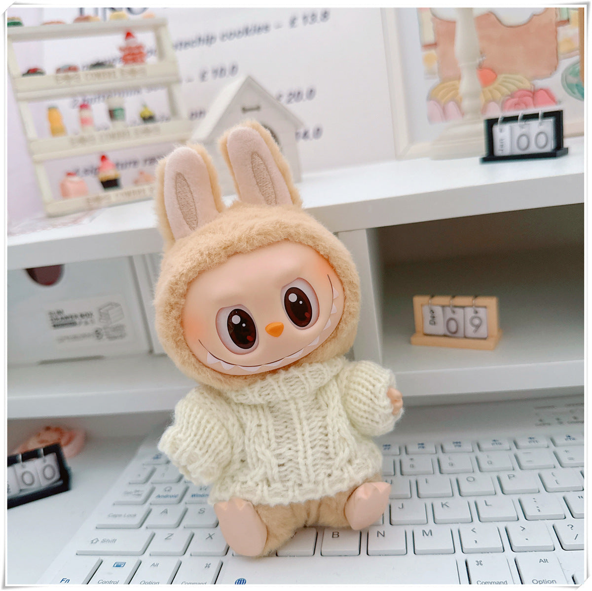 Ropa y accesorios para munecos Labubu, varios diseños divertidos (Muñeca no incluida)