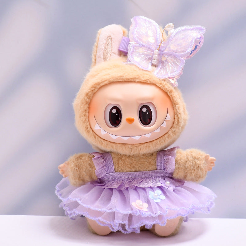 Stitch Story: Compatible with Labubu, Clothing Set, Accessories for 17cm Dolls, Accessories for Labubu (No Doll)