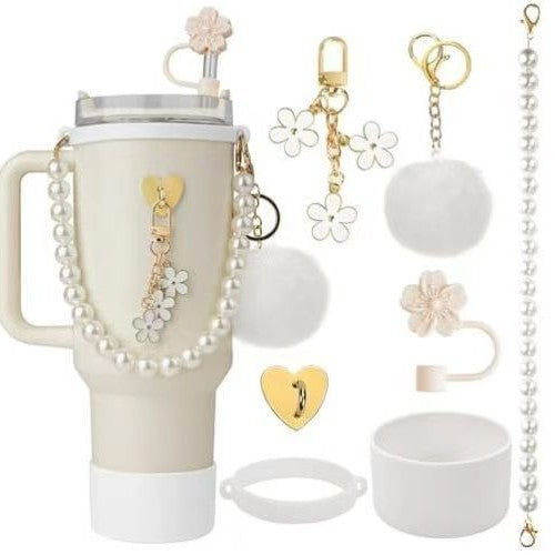 TEST - Set de Correa con Perlas y Accesorios para Botella Stanley: Elegante y Funcional