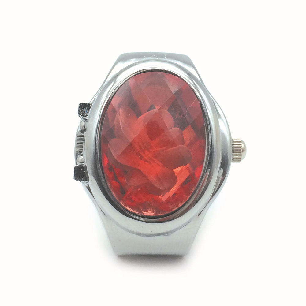 3D Flower Ring Watch: Digital, 5 Colors