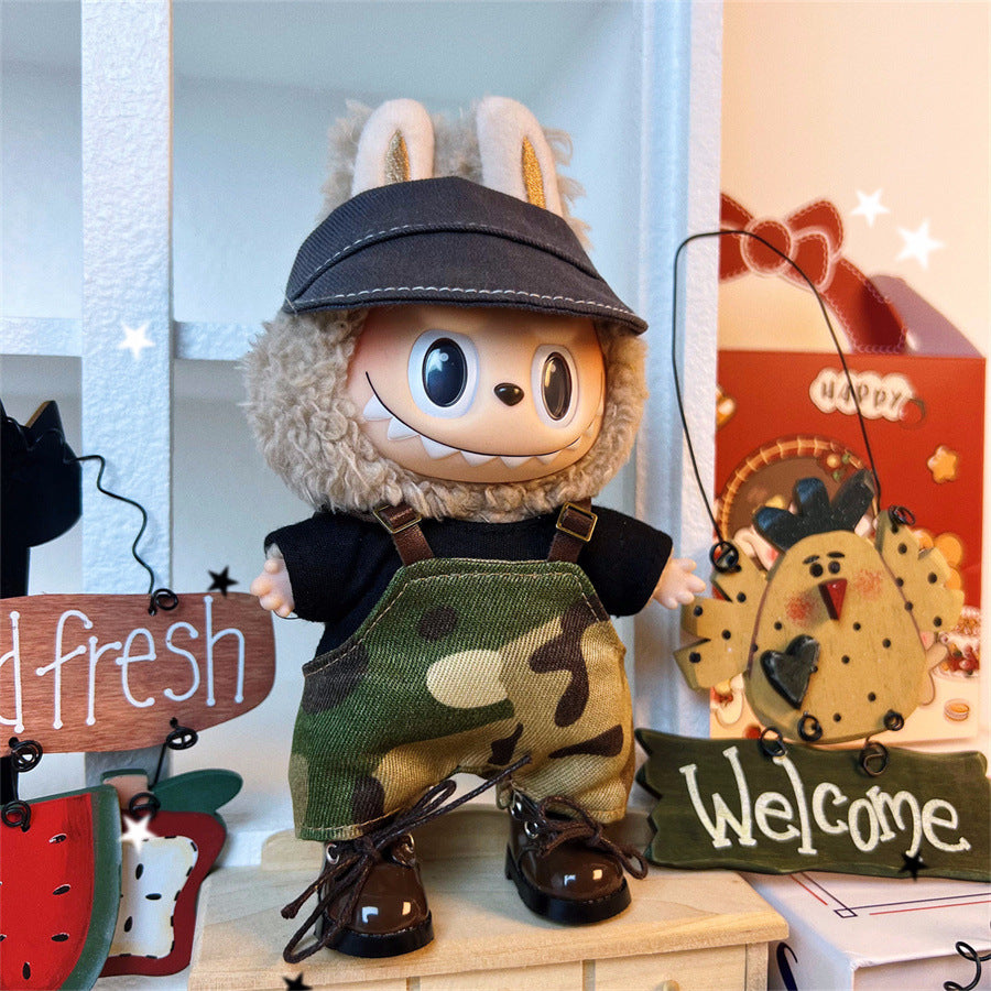 Ropa para Labubu de 17cm – Estilo Urban, Kawaii, Retro, Cosplay, preppy coreano y Más (Muñeca no incluida)