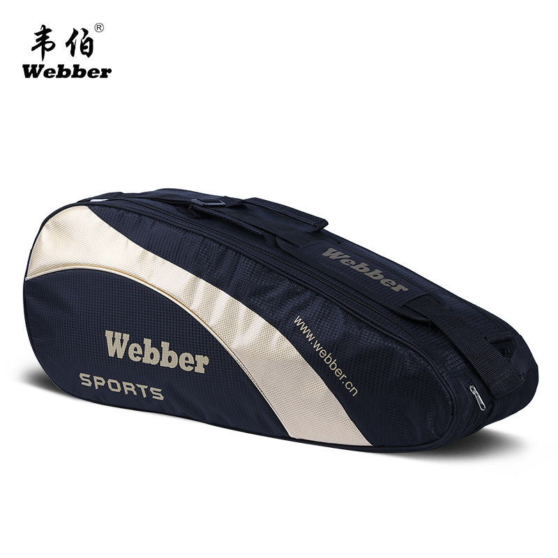 Bolsa Deportiva con Doble Correa y Espacio para 6 Raquetas de Badminton