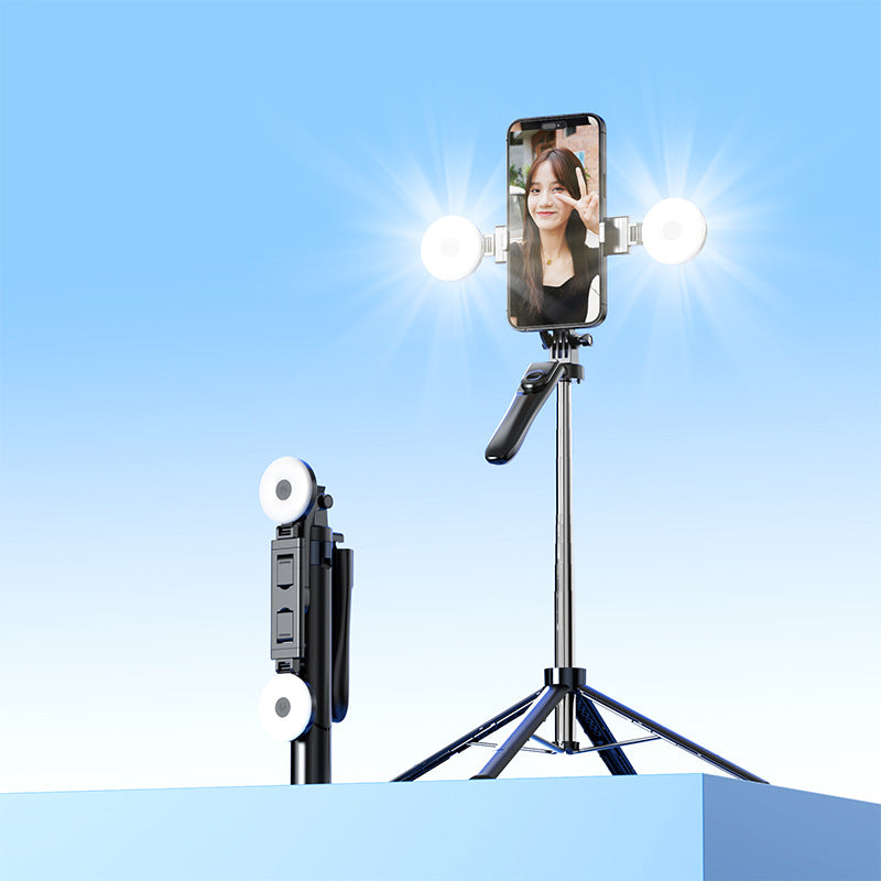 Soporte para teléfono Bluetooth con trípode: estabilizador, ideal para selfies y vlogs