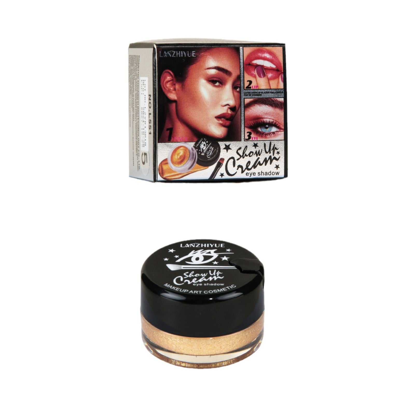 LANZHIYUE Sombra de Ojos Líquida 6 Colores: Efecto Perlado y Brillante para un Maquillaje Luminoso y Deslumbrante