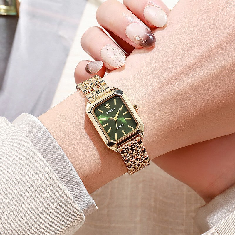 Reloj para Mujer Cuadrado de Acero Inoxidable – Estilo Moderno y Sofisticado
