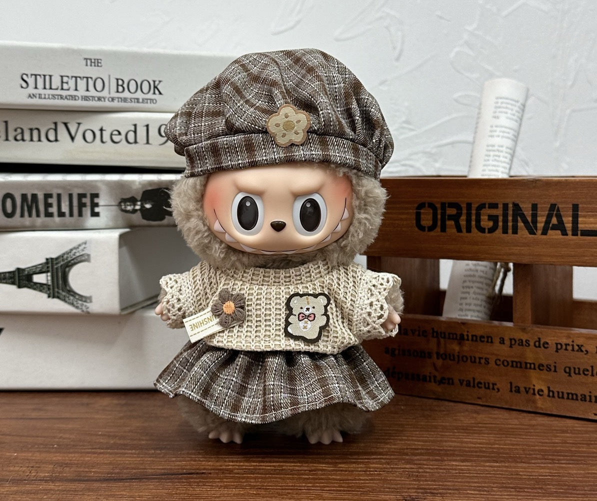 Ropa para Muñecas Labubu de 17cm – Modelos de Pie y Sentado (Muñeca no incluida)