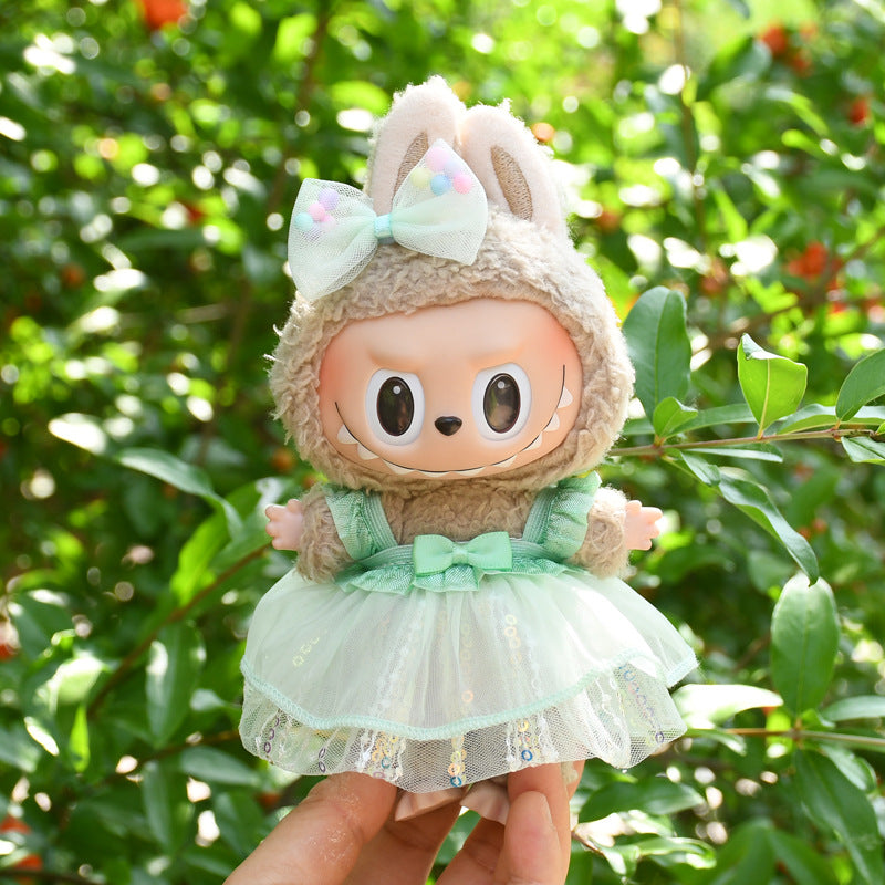 Stitch Story: Compatible with Labubu, Clothing Set, Accessories for 17cm Dolls, Accessories for Labubu (No Doll)